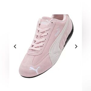 Puma Women's Pink White Suede Sneakers Size 9.5 BNIB NWOT EUC